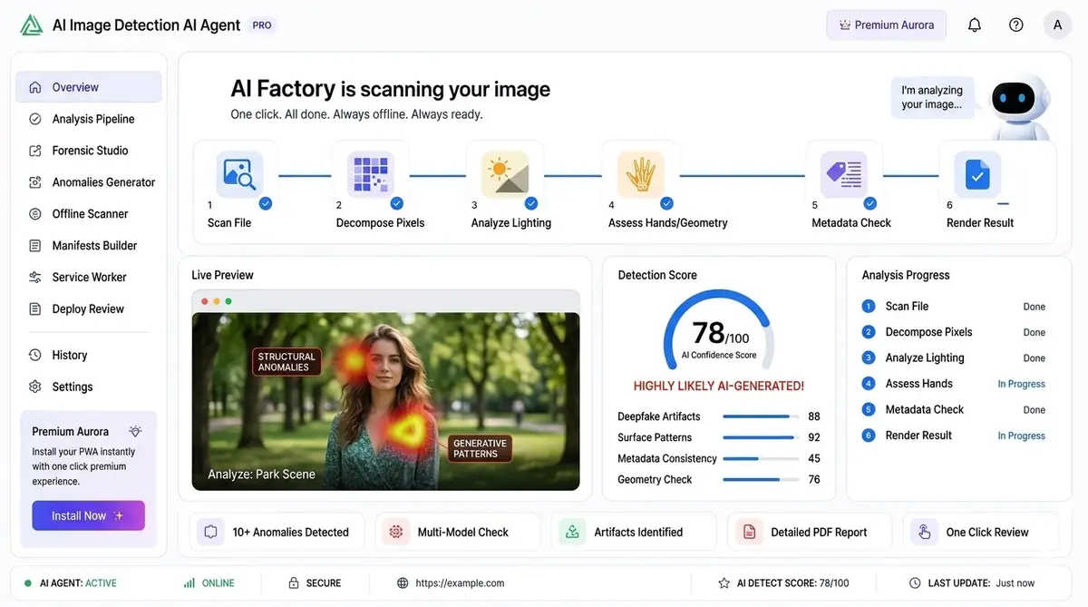 AI Comic Agent — example of the AI tool dashboard software